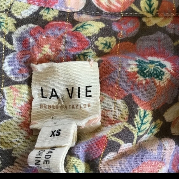 La Vie Rebecca Taylor Josephine Lurex Dress Anthro - Picture 11 of 12